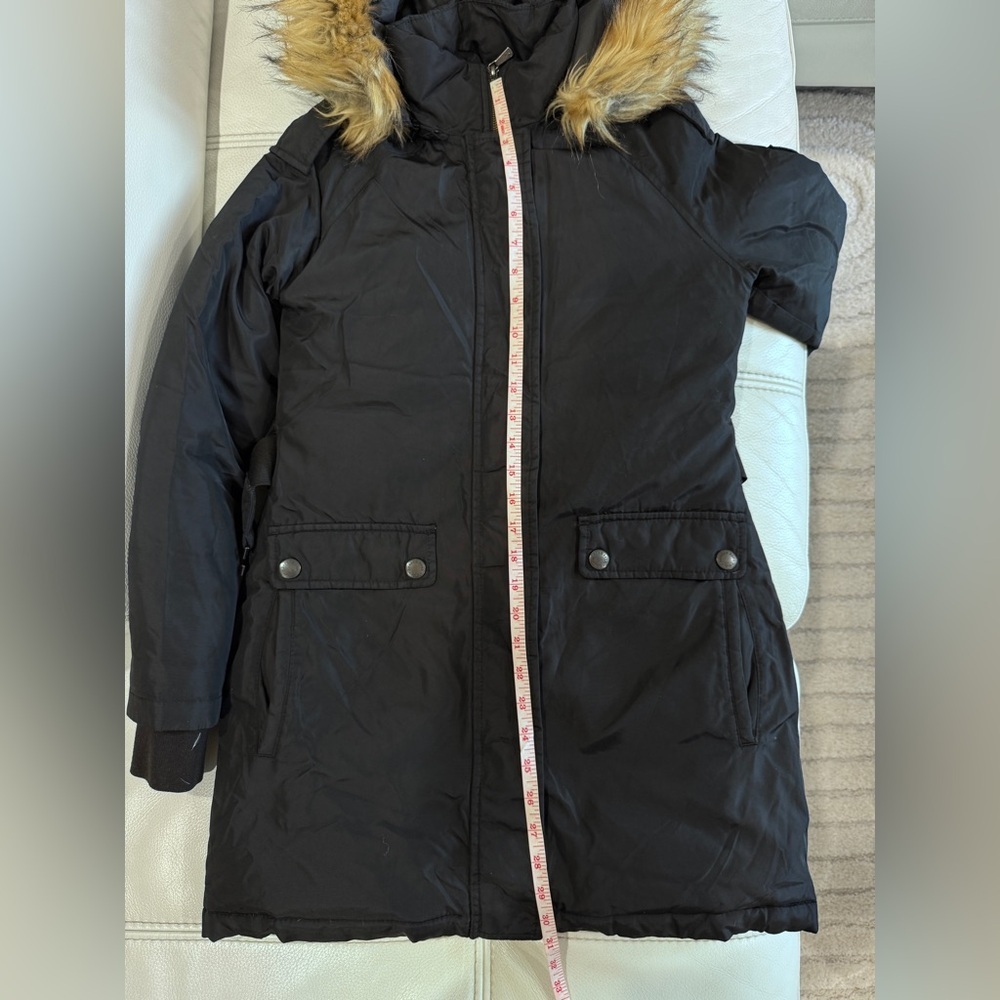 BROOKS BROTHERS Winter Black Coat In XS Petite - Picture 12 of 17